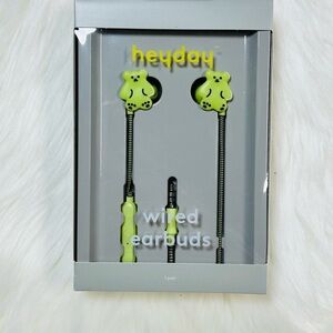 Heyday Green Bear Earbud Headphones